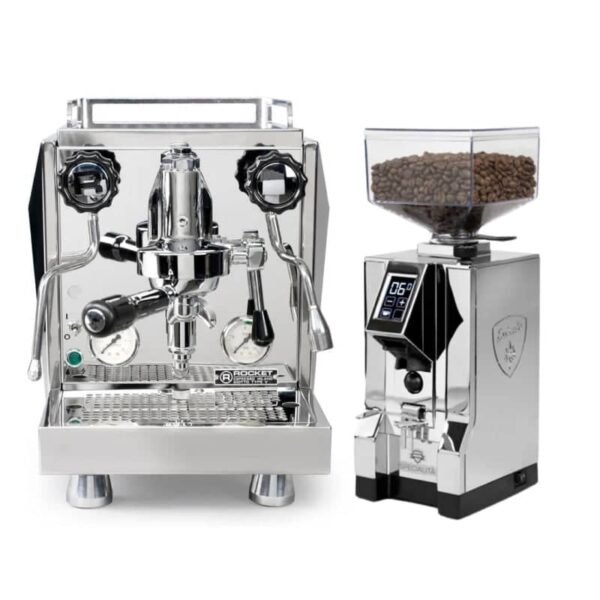 Rocket Espresso Giotto V and Eureka Mignon Specialita Grinder Bundle - Image 2