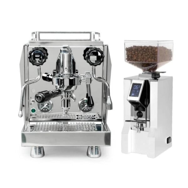 Rocket Espresso Giotto R and Eureka Oro Mignon XL Grinder Bundle